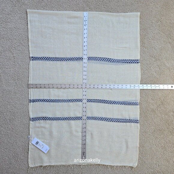 NWT Eileen Fisher Handloomed Ethiopian Artisan Cotton Scarf - Picture 14 of 16